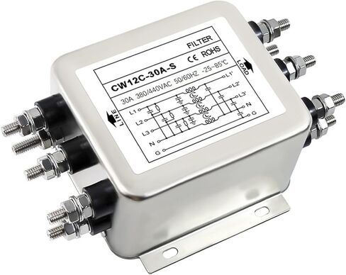 مرشح التيار المتردد المكون من ثلاثة مراحل CW12C-20/30/80A-S الترباس 380/440V تنقية التداخل في التردد (CW12C-30A-phasefour-wire) in Kuwait