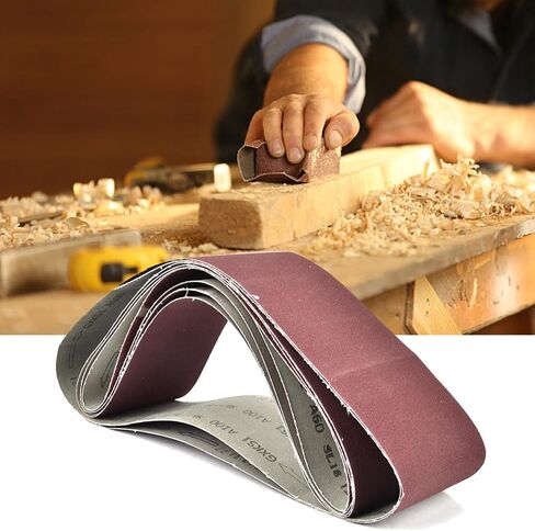 Sanding Belt Abrasive Aluminum Oxide Grit 60/80/100/120/150/180 for Woodworking Furniture Metal Hardware 6pcs 915x100mm in Saudi Arabia