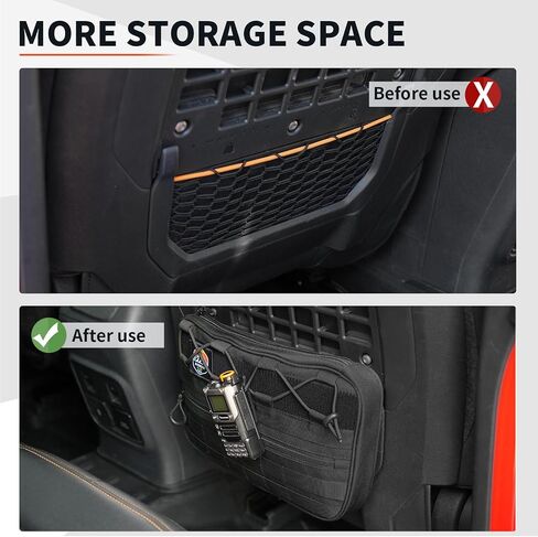 Seat Storage Bags, Storage Pockets, Interior Storage, Accessories. for Ford Bronco 2021-2025 2/4 Door in Kuwait