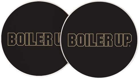 Desert Cactus Purdue University Car Accessories PU Boilermakers Absorbent Sandstone Cup Coasters Licensed Product Set of 2 (Design A) in Kuwait