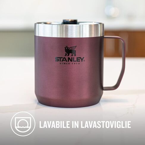 Stanley Classic Legendary Vacuum Insulated Tumbler-Stainless Steel Camp Mug, 1 Count (Pack of 1), Hammertone Green,354 milliliters in Saudi Arabia