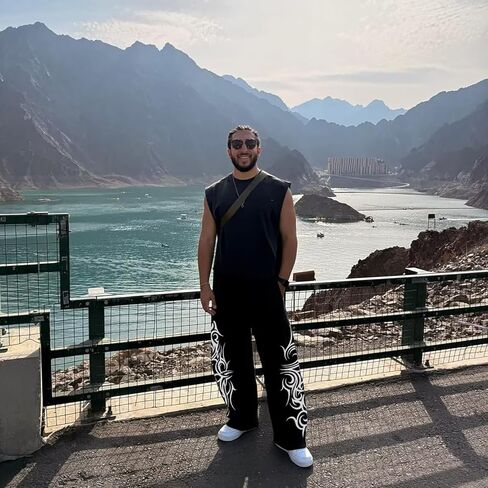 Men's Gothic Graphic Joggers Relaxed Fit Punk Streetwear Sweatpants with Pockets Hip Hop Lounge Track Pants in Kuwait