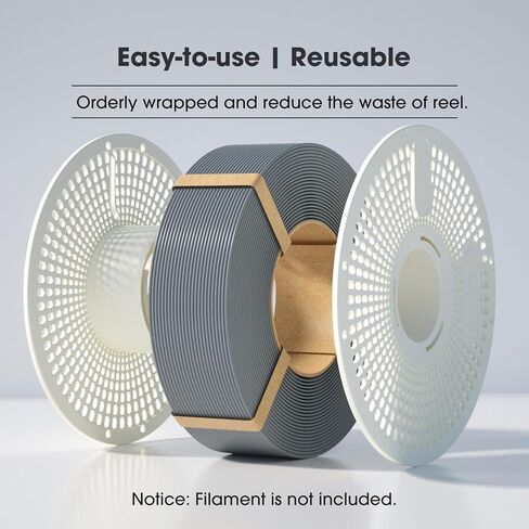 eSUN Upgraded eSpool+ Reusable and Detachable Refilament Reel, ABS Hollow Filament Holder, Easy-to-use Replacement Storage Spool, 1 Pack, 200x 67.2mm in Saudi Arabia