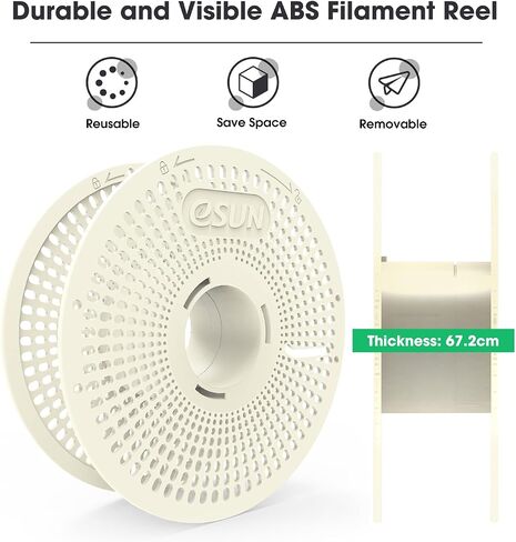 eSUN Upgraded eSpool+ Reusable and Detachable Refilament Reel, ABS Hollow Filament Holder, Easy-to-use Replacement Storage Spool, 1 Pack, 200x 67.2mm in Saudi Arabia