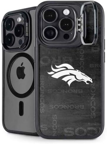 Skinit Kickstand Phone Case Compatible with iPhone 14 Pro Max - Officially Licensed NFL Denver Broncos Retro Logo Design in Saudi Arabia