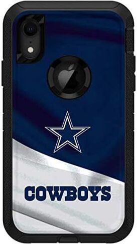 Skinit Skinit Skin Compatible مع Otterbox Defender iPhone XR - تصميم NFL Dallas Cowboys مرخص رسميًا in Saudi Arabia