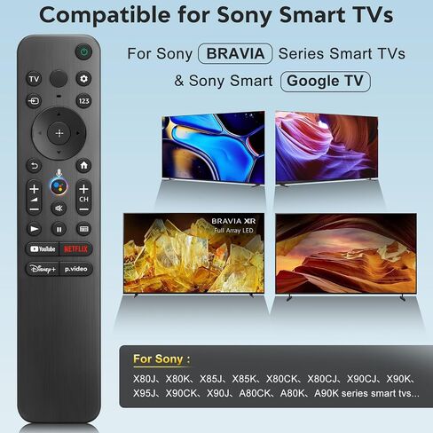RMT-TX100U Universal Remote Control for Sony-TV-Remote, Replacement for All Sony bravia LCD LED HD Smart TV Remote, with Netflix Buttons in Kuwait