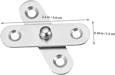 Homoyooio 12pcs door door pivot مفصلات مفصلات باب خزانة من الفولاذ المقاوم للصدأ القابلة للدوران مفصلات تصميم مزدوج الدعم لتحسين الاستقرار والتشطيب الجمالي النظيف in Saudi Arabia