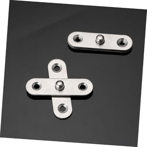 Homoyooio 12pcs door door pivot مفصلات مفصلات باب خزانة من الفولاذ المقاوم للصدأ القابلة للدوران مفصلات تصميم مزدوج الدعم لتحسين الاستقرار والتشطيب الجمالي النظيف in Saudi Arabia