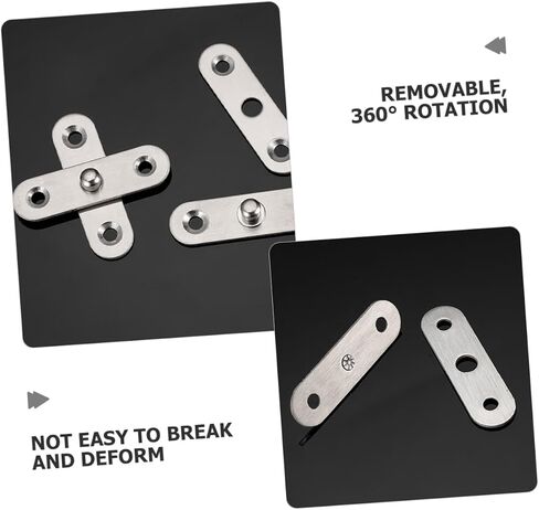 Homoyooio 12pcs door door pivot مفصلات مفصلات باب خزانة من الفولاذ المقاوم للصدأ القابلة للدوران مفصلات تصميم مزدوج الدعم لتحسين الاستقرار والتشطيب الجمالي النظيف in Saudi Arabia