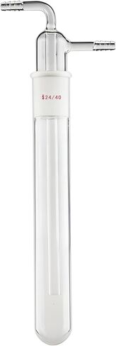 Laboratory Schlenk Tube With Cold Trap, 24/40 Ground Joint, Hand Blown High Borosilicate Glass, Perfect For Vacuum Protection in Kuwait