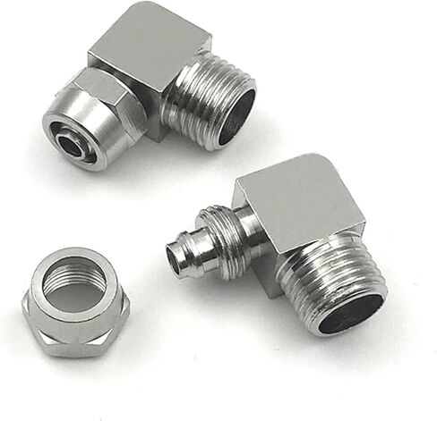 KL-PL Hose Coupler Tube Through Quick Joint OD 4/6/8/10/12mm Connector Pneumatic Elbow Fast Twist Fittings 1Pcs(KL-PL4-02) in Saudi Arabia