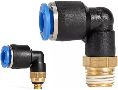 PL Pneumatic Quick Connector Threaded Elbow PL6-01/8-02/8-04/10-02/12-03 Hose Air Fitting 1Pcs(PL10-01) in Saudi Arabia