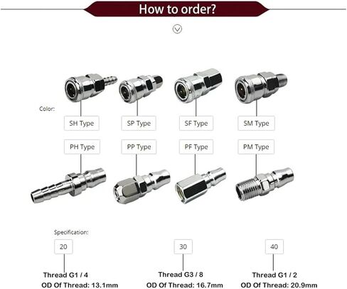 SH PH SP PP SM PM SF Pneumatic Connector Rapidities For Air Hose Fittings Coupling Compressor Accessories 1Pcs(PP Type,30) in Saudi Arabia