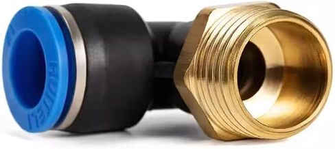 PL Pneumatic Quick Connector Threaded Elbow PL6-01/8-02/8-04/10-02/12-03 Hose Air Fitting 1Pcs(PL10-01) in Saudi Arabia