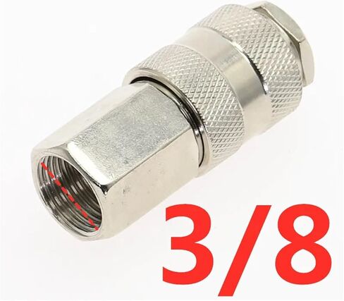 1Pcs Air Line Hose Connector Fitting Female Release 1/4" 3/8" 1/2" Inch Female Pneumatic Fittings EU Type(PF 02) in Saudi Arabia