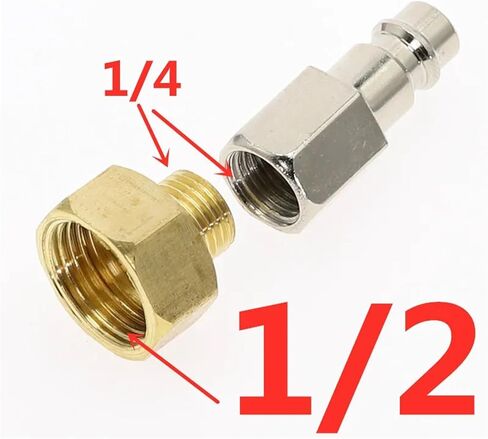 1Pcs Air Line Hose Connector Fitting Female Release 1/4" 3/8" 1/2" Inch Female Pneumatic Fittings EU Type(PF 02) in Saudi Arabia