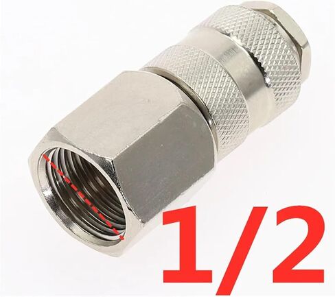 1Pcs Air Line Hose Connector Fitting Female Release 1/4" 3/8" 1/2" Inch Female Pneumatic Fittings EU Type(PF 02) in Saudi Arabia