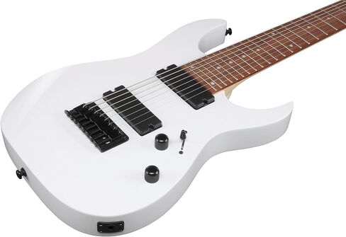 Ibanez RG450DXB RG جيتار كهربائي قياسي - حزمة بيضاء مع حقيبة أزعج ، موالف ، حزام ، كابل ، قرص DVD التعليمي أوستن بازار ، وقطعة تلميع in Saudi Arabia