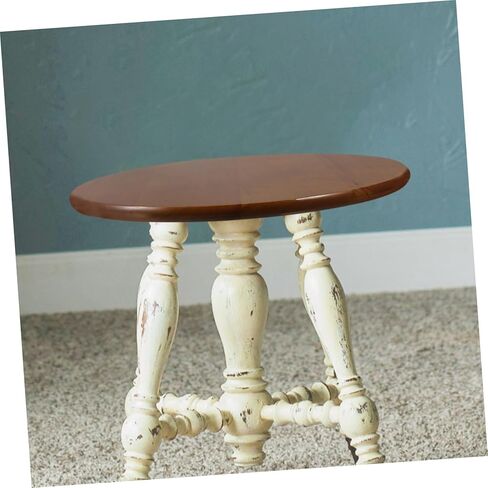 Round Wooden Stool Seat Replacement Retro Rubberwood Panel Round Stool Cover for Restaurant Home Office Wedding Banquet Chair Accessory in Saudi Arabia