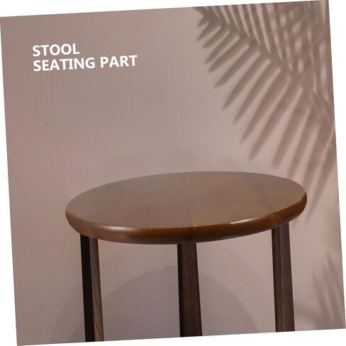 Round Wooden Stool Seat Replacement Retro Rubberwood Panel Round Stool Cover for Restaurant Home Office Wedding Banquet Chair Accessory in Saudi Arabia