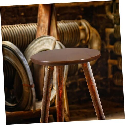 Round Wooden Stool Seat Replacement Retro Rubberwood Panel Round Stool Cover for Restaurant Home Office Wedding Banquet Chair Accessory in Saudi Arabia
