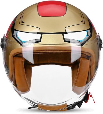 Youth & Kids Gift Retro Electric Motorcycle 3/4 Half Helmet,Toddler Cute 3/4 Open Face Motorcycle Half Helmet,DOT Approved,Boys Girls Go-Kart Dirt-Bike Street Scooter Vespa ATV Helmet in Saudi Arabia