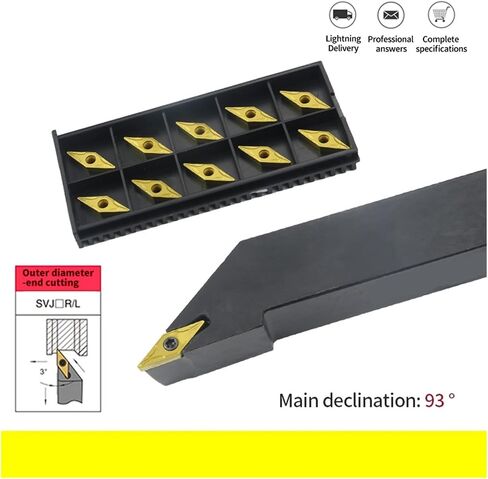 1PC SVJBR1212H11 SVJBR1616H11 SVJBR2525M11 حامل أدوات التحول الخارجي VBMT11 Carbide إدراج شريط المخرطة (SVJBR2020K11 ، VBGT110303-AK H01) in Saudi Arabia