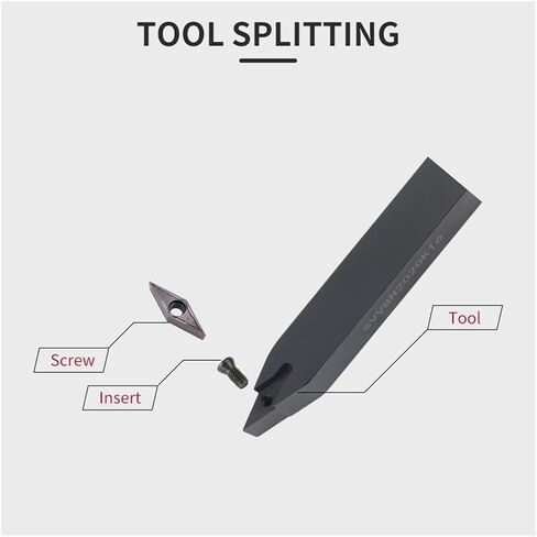 SVVBN1212H11 SVVBN1616H11 SVVBN2525M16 External Turning Tool Holder VBMT Carbide Insert Machining Cutter Toolholders(VBMT160408-MV KT930,SVVBN1616H16) in Saudi Arabia