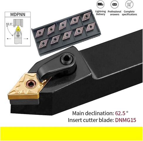 MDPNN2525M1506 MDPNN2020K1506 External Turning Tool Holder DNMG Carbide Inserts MDPNN Lathe Cutting Machine Tools Set(MDPNN2525M1506,NO Insert) in Saudi Arabia