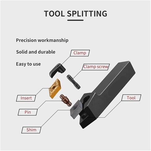 MDPNN2525M1506 MDPNN2020K1506 External Turning Tool Holder DNMG Carbide Inserts MDPNN Lathe Cutting Machine Tools Set(MDPNN2525M1506,NO Insert) in Saudi Arabia