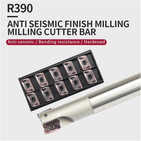 1pcs R390 C15-16-150 200-2T/ R390 C19-20-150-2T Indexable face milling Cutter Holder and CNC Tool Combination Carbide(R390 C25-26-200-2T,NO Insert) in Saudi Arabia