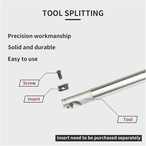 1pcs R390 C15-16-150 200-2T/ R390 C19-20-150-2T Indexable face milling Cutter Holder and CNC Tool Combination Carbide(R390 C25-26-200-2T,NO Insert) in Saudi Arabia