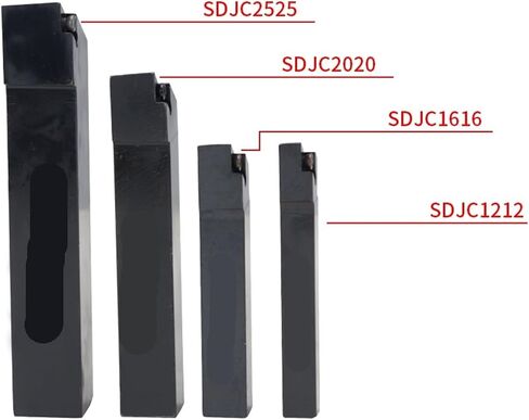 1PC SDJCR12112H11 SDJCR1616H11 SDJCR2020K11 حامل أداة التحول الخارجي DCMT11 Carbide إدراج شريط المخرطة (بدون إدراج ، SDJCR3232P11) in Saudi Arabia