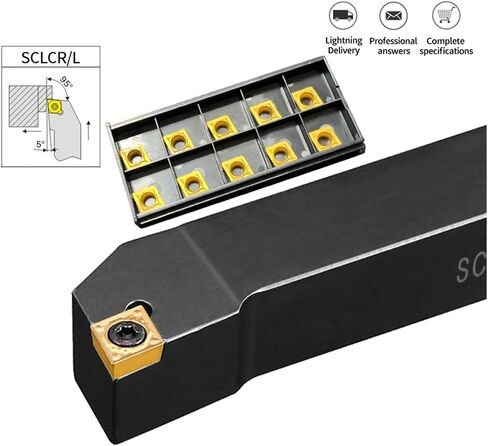 1pc SCLCR1212 SCLCR1616 SCLCR2020K09 SCLCR2525M09 External Turning Tool Holder CCMT Carbide Inserts Lathe CNC Cutting(CCMT09T308 KT930S,SCLCL1212H09) in Saudi Arabia