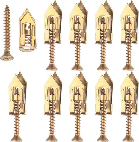 80 PCS مسامير مرساة ذاتية الحفر ، مرساة دريوال من الصلب المطلي بالزنك ، صراخ تمدد المعادن الثقيلة ، بدون حفر أو ثقوب ، للتلفزيون ، أشرطة الرف ، ألواح الجبس ، الخزانات in Saudi Arabia