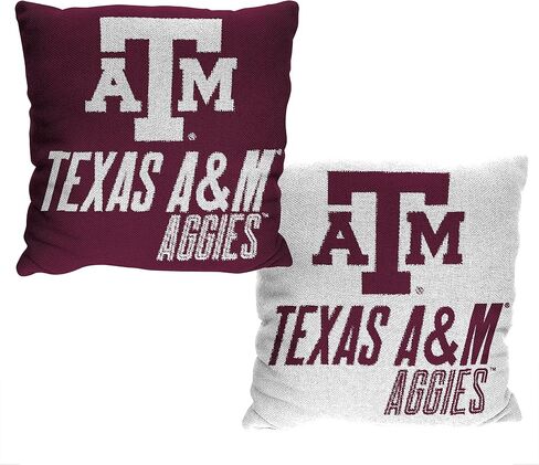 NORTHWEST Art Mall NCAA Texas A&M Reverb 20 x 20 Double Sided Jacquard Accent Throw Pillow in Saudi Arabia