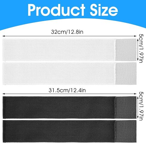 4pcs shin staw stoccer للشباب البالغين ، حاملي حرس شين خفيف الوزن وقابل للتعديل ، حراس الكاحل لركل الكرة ، الجري ، ركوب الدراجات ، بالأبيض والأسود in Saudi Arabia