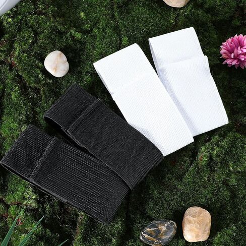 4pcs shin staw stoccer للشباب البالغين ، حاملي حرس شين خفيف الوزن وقابل للتعديل ، حراس الكاحل لركل الكرة ، الجري ، ركوب الدراجات ، بالأبيض والأسود in Saudi Arabia