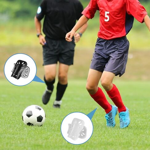 2 Pair Soccer Shin Guards, Lightweight and Breathable Shin Pads Shin Guards Soccer Football Calf Protective Gear Cushion Reduce Shocks Football Gear Shin Pads for Men Women Teens Kids in Saudi Arabia