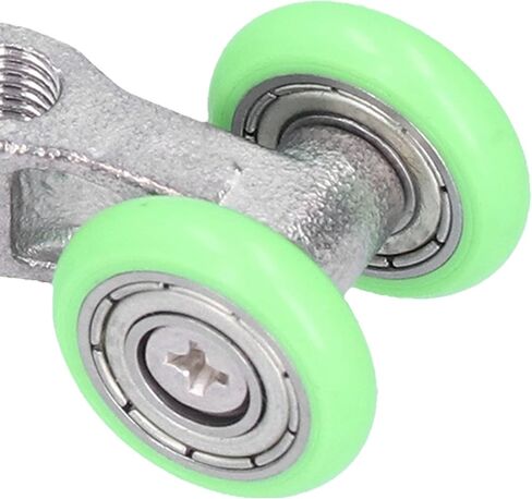 2pcs عجلات العجلة عداء الدفع السحب U على شكل 4 عجلة من الفولاذ المقاوم للصدأ بكرات الباب بكرات الحمام المطبخ مزدوج الباب متين هادئة تحمل سلس قطرها 20 مم 5 ملم in Kuwait