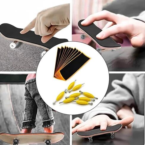 12 Pack Fingerboard Grip Tape Sticky Foam Sticker Replacement + Screwdriver Tool Nut Driver Replacement for Finger Skateboards Accessories in Saudi Arabia