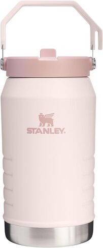 Stanley IceFlow 2.0 Flip Straw Jug with Handle 64 oz | Twist On Lid and Flip Up Straw | Leakproof for Travel and Sports | Insulated Stainless Steel |BPA-Free | Rose Quartz in Saudi Arabia