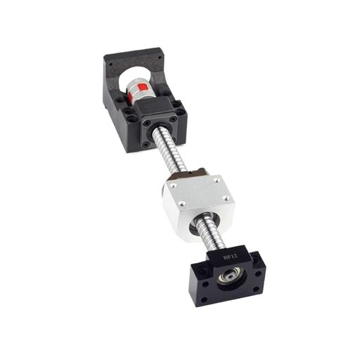 Double nut Ball Screw Control Machine Ball Screw SFU2005 1200mm-2000mm HM15-57 Cast Iron Use for Nema23 C5 BF20 +Plum Coupling XB30*40 +Coupler DSG20H(1800mm) in Kuwait