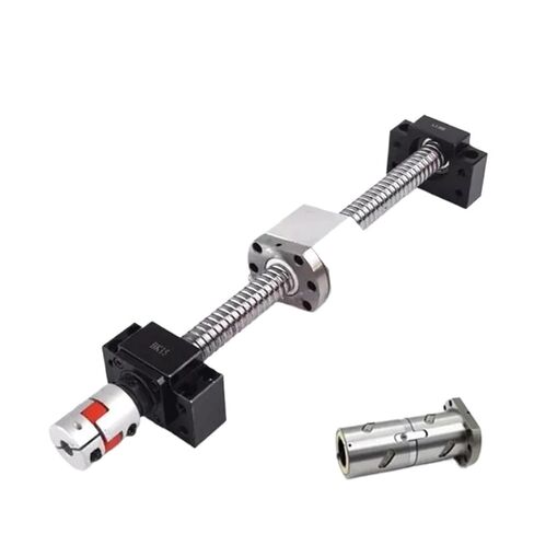 Double nut Ball Screw Control Machine DFU2005 150-1000mm Ball Screw Double Nut Ball Screw Set End Processing Coupler Nut for Stepper Servo Motor(250mm) in Kuwait