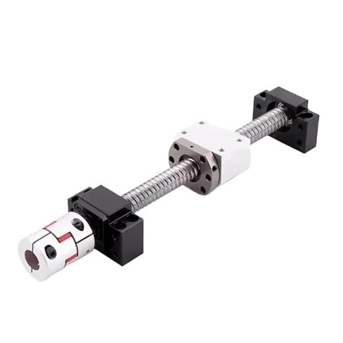 Double nut Ball Screw Control Machine DFU2005 150-1000mm Ball Screw Double Nut Ball Screw Set End Processing Coupler Nut for Stepper Servo Motor(250mm) in Kuwait