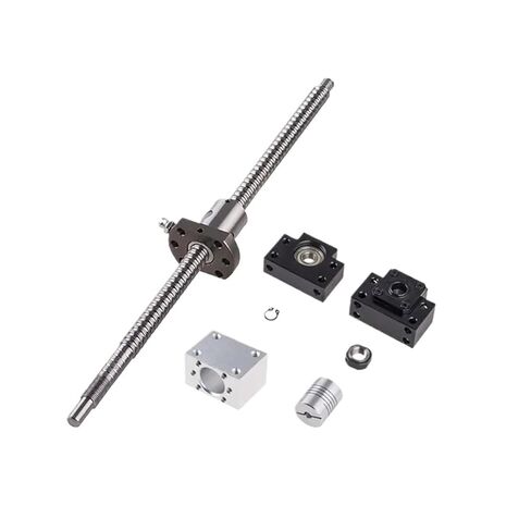 آلة التحكم في الكرة مزدوجة الجوز الجوز الجوز SFU1204 برغي الكرة المدحرج C7 مع 1204 Ball Nut+Nut Housing+BK/BF10 End Support+Coupler (900mm) in Kuwait