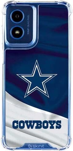 Skinit Clear Phone Case متوافق مع Moto G 5G - تصميم NFL Dallas Cowboys مرخص رسميًا in Saudi Arabia
