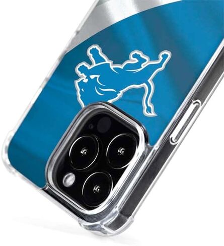 Skinit Phone Case Compatible with MagSafe iPhone 15 Pro Max - Officially Licensed NFL Detroit Lions Design in Saudi Arabia