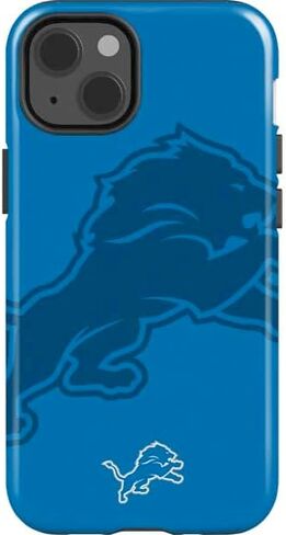 Skinit Impact Phone Case Compatible with iPhone 14 - Officially Licensed NFL Detroit Lions Black & White Design in Saudi Arabia